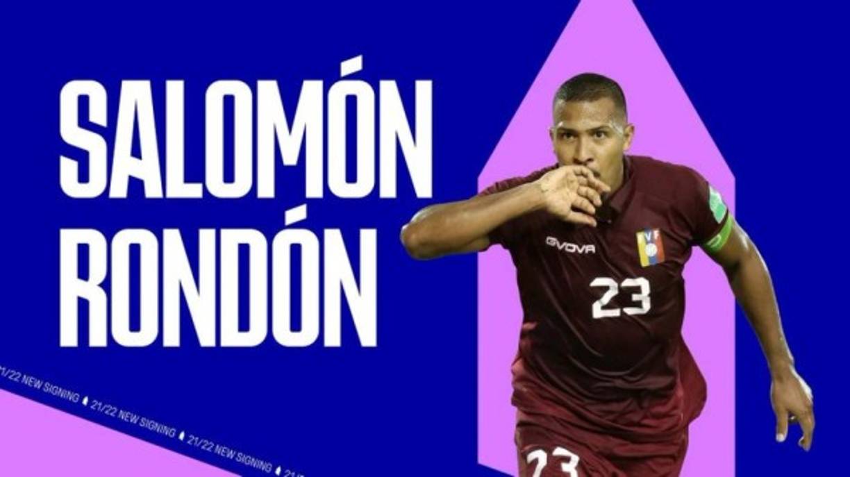 El Everton anunció la contratación de Salomón Rondón, delantero venezolano que aterrizará al cuadro inglés luego de tener un breve paso por el CSKA Moscú de Rusia. Foto Twitter Everton.