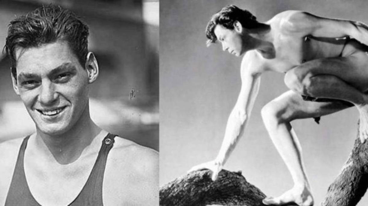 Johnny Weissmüller. Fue un gran nadador profesional y con el equipo de EEUU logró cinco medallas olímpicas en los juegos de París 1924 y Amsterdam 1928. Adquirió una gran popularidad por esta razón y su marcha al cine era cuestión de tiempo. La oportunidad llegó y se hizo famoso al interpretar a Tarzán en la gran pantalla, el más recordado de la historia del cine.