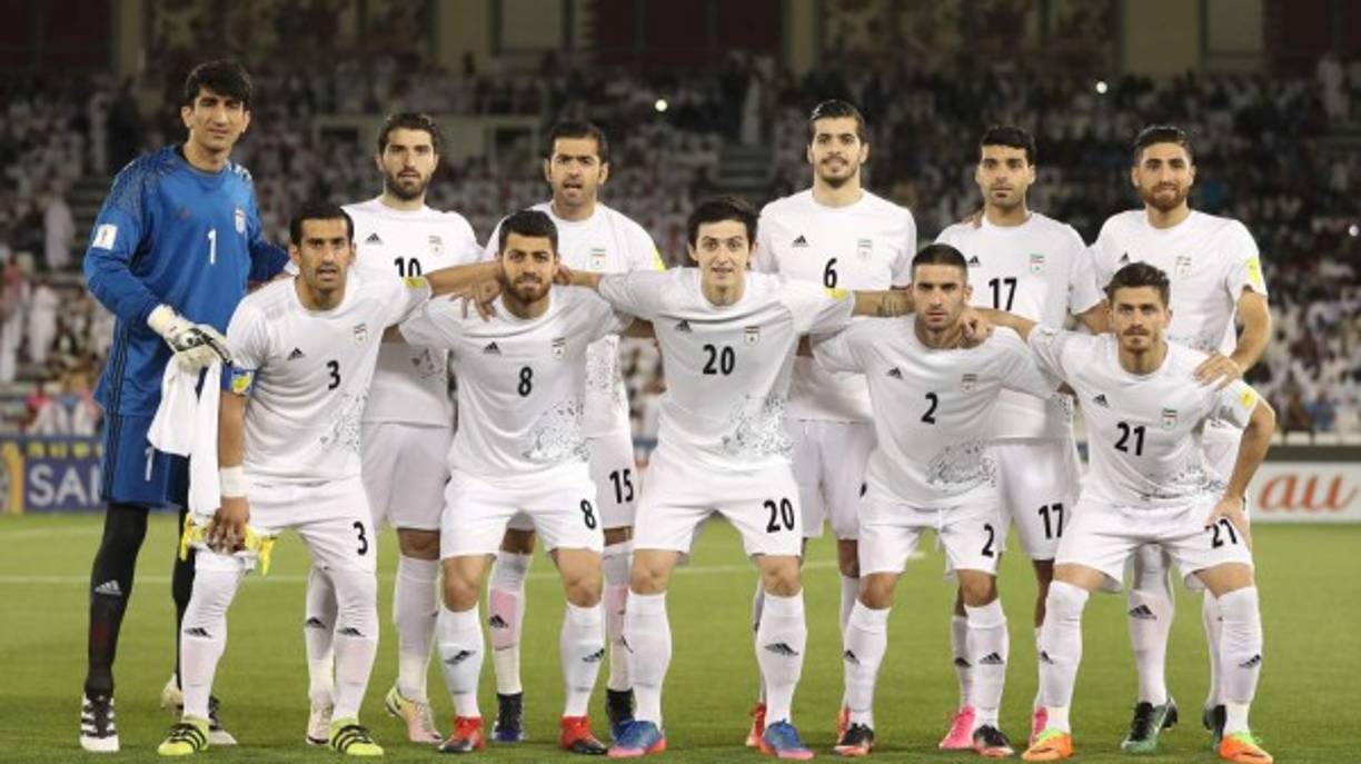 Irán: 'Los Príncipes de Persia' - La Selección de fútbol de Irán está a cargo de la Federación de Fútbol de la República Islámica de Irán, perteneciente a la AFC. Participó por primera vez en la Copa Mundial de Fútbol de 1978.