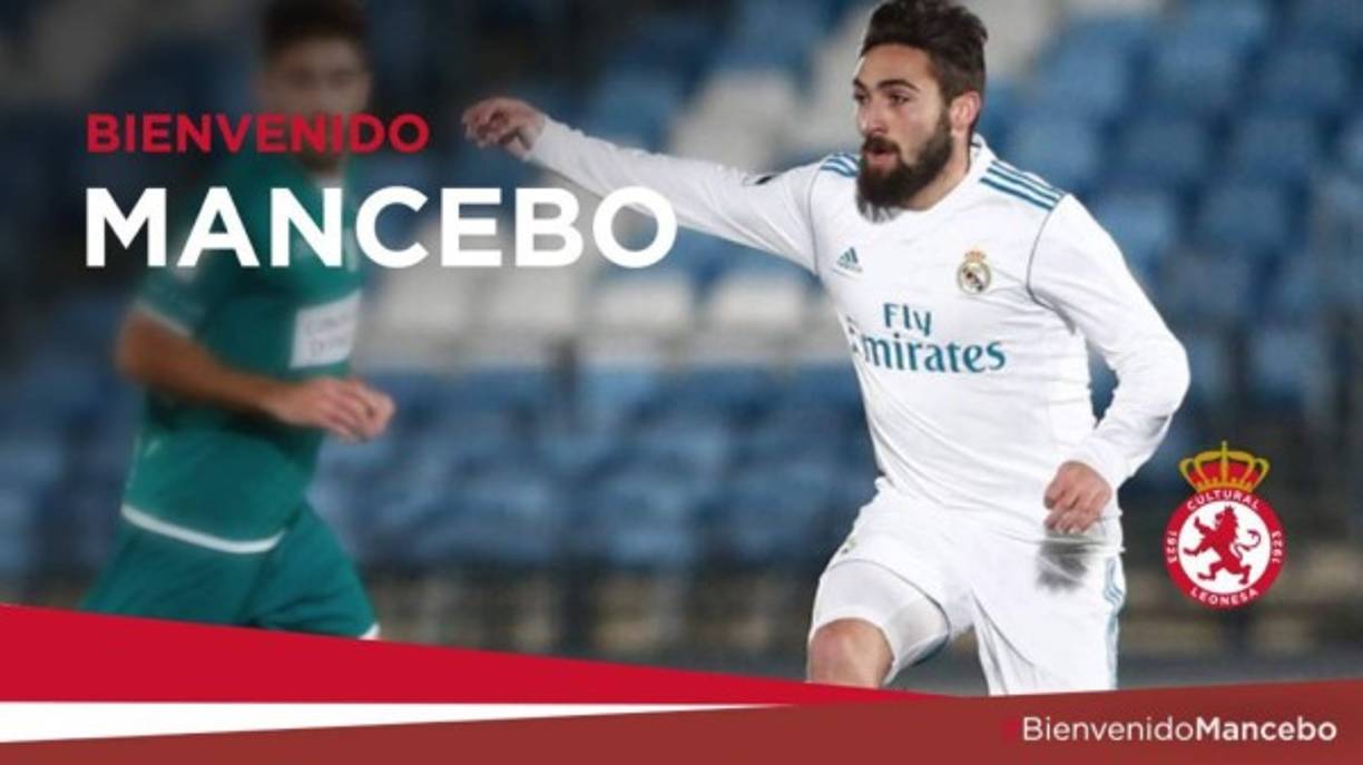 El centrocampista español Adrián Mancebo se incorpora al equipo Cultural Leonesa procedente del Real Madrid Castilla.