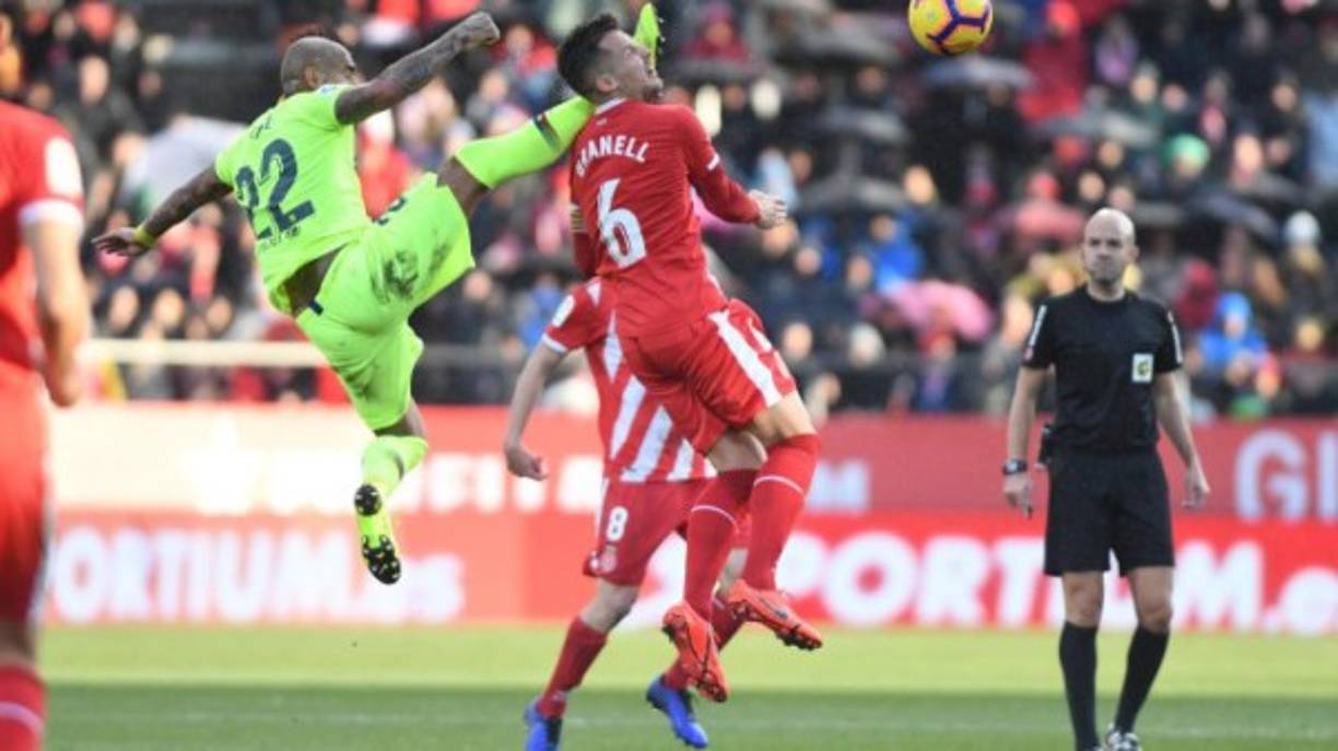 El chileno Arturo Vidal se caracteriza por ser un hombre de marca y hoy ante Girona no fue la excepción.