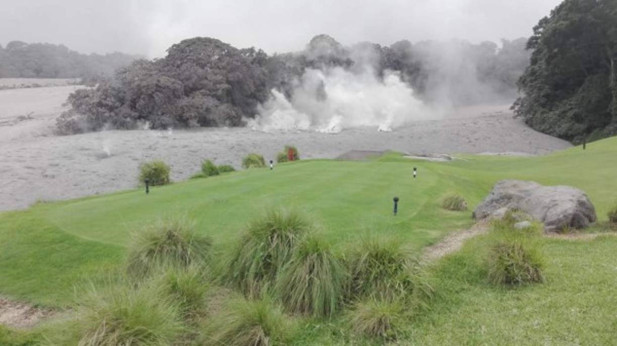'La Reunión', estaba situado a las faldas del volcán.