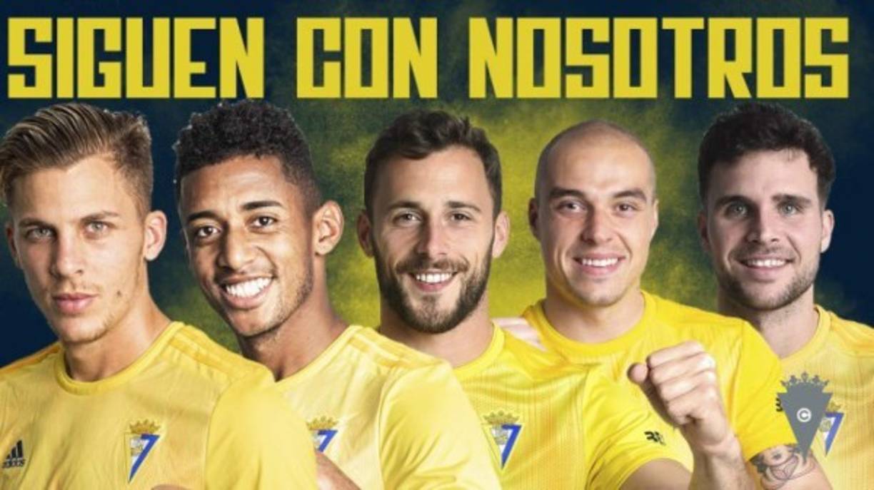 El Cádiz, recién ascendido a la Liga Española, ha anunciado este miércoles la continuidad de los jugadores Antony 'Choco' Lozano, Iván Alejo, Filip Malbasic, Jorge Pombo y Álvaro Giménez. Todos ellos han militado la pasada temporada como cedidos, con una opción de compra en caso de ascenso que ahora se ejecuta. <br/><br/>El hondureño, que anotó 10 goles en esta campaña, firmó un nuevo contrato por tres temporadas y el equipo amarillo ha pagado 2.5 millones por su ficha.