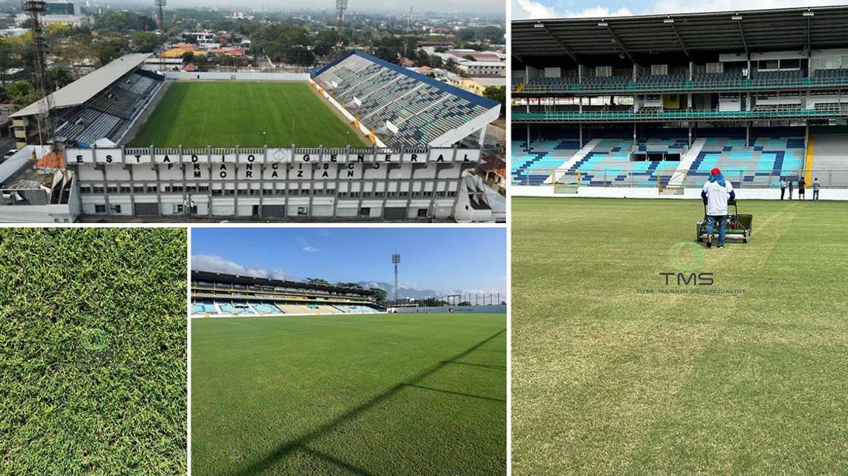 La cancha del estadio Morazán de San Pedro Sula está quedando impecable y ya se conoce cuándo se podría estrenar nuevamente en la Liga Nacional de Honduras.
