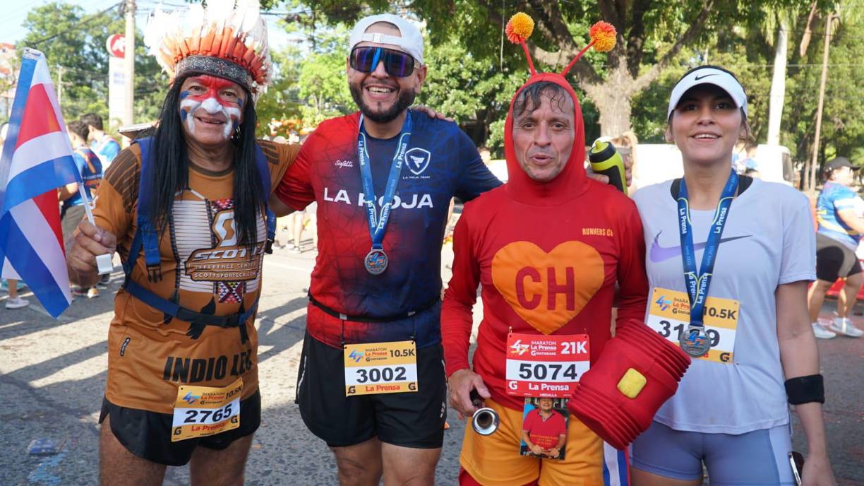 Personas del exterior llegaron a la competencia. Desde Costa Rica y México.