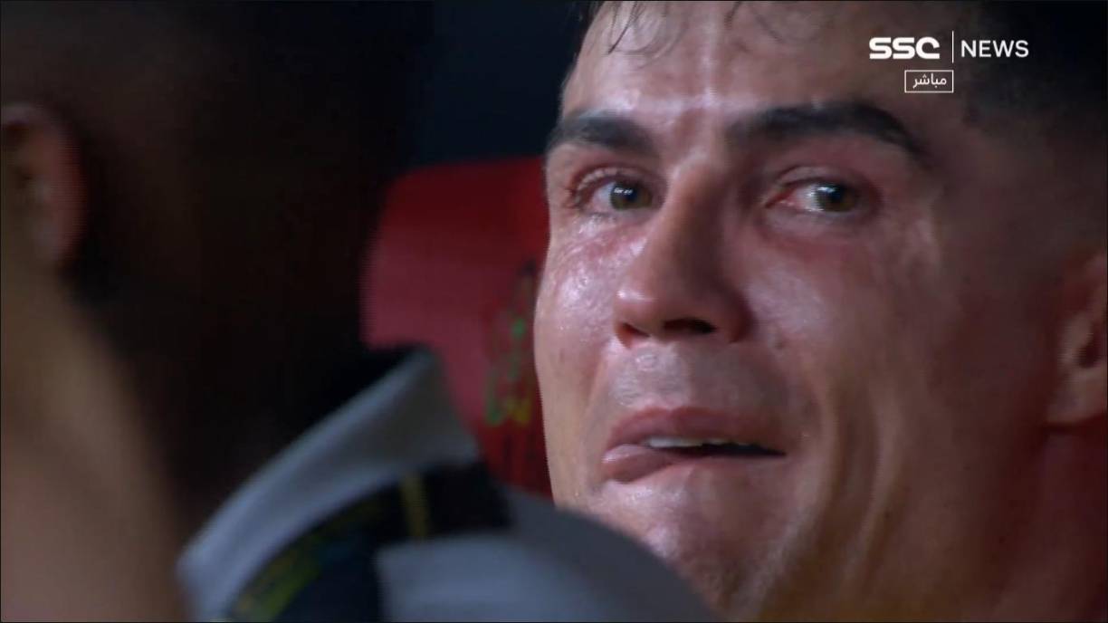 Las cámaras captaron la tristeza de Cristiano tras perder una nueva final.