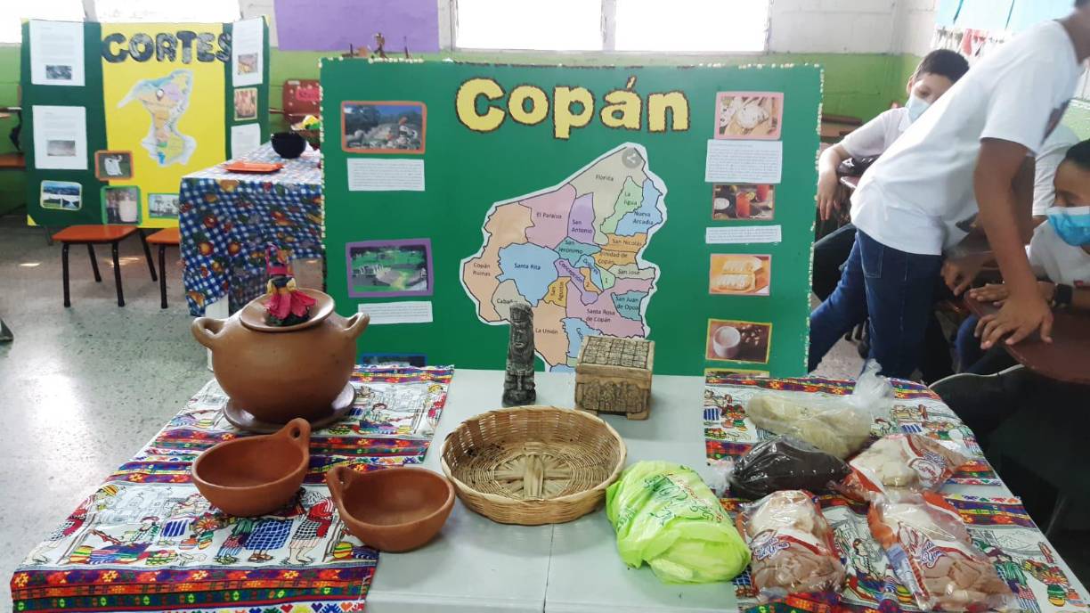 Podemos observar algunos objetos representativos de Copán.