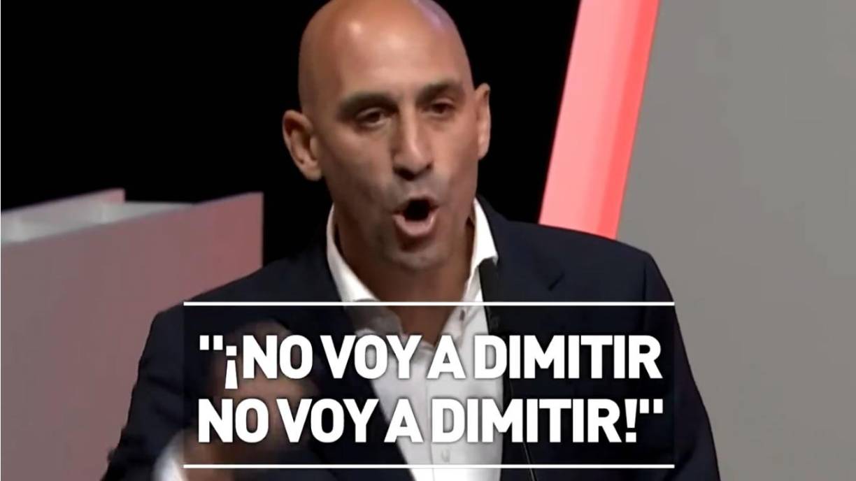 “No voy a dimitir, no voy a dimitir”, repitió Rubiales en la Asamblea, desafiando las múltiples peticiones de los últimos días.