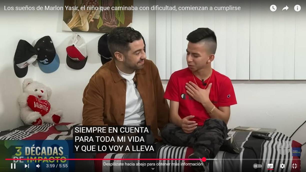 ”Me siento la madre más afortunada porque vi a mi hijo camina”, aseguró su mamá.