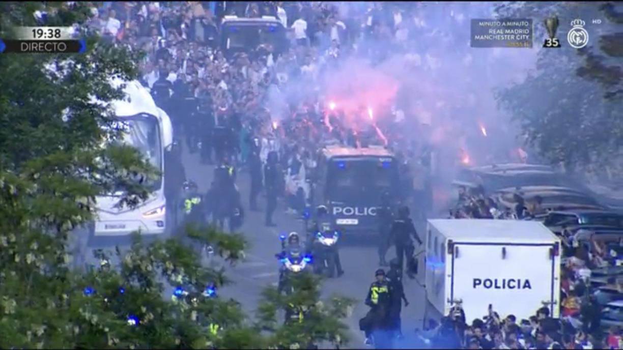 Impresionante lo que se vivió en los alrededores del Santiago Bernabéu.