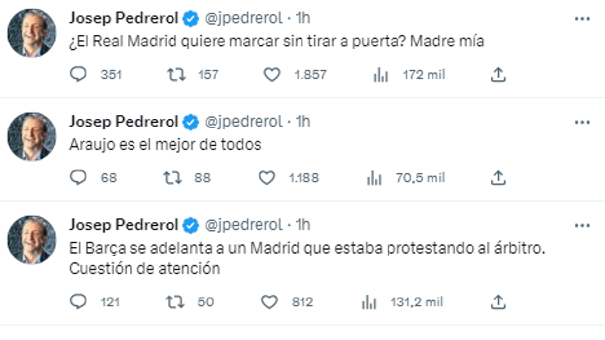 Josep Pedredol de El Chiringuito: ¿Real Madrid quiere marcar sin tirar a puerta? Madre mía.