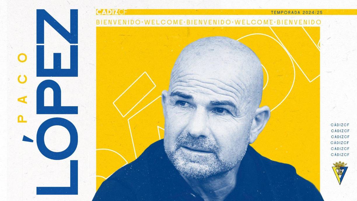 El Cádiz, club de la Liga española que acaba de descender a la Segunda división, anunció este sábado el fichaje del valenciano Paco López como nuevo entrenador del equipo gaditano, quien será presentado el próximo martes en el estadio Nuevo Mirandilla.
