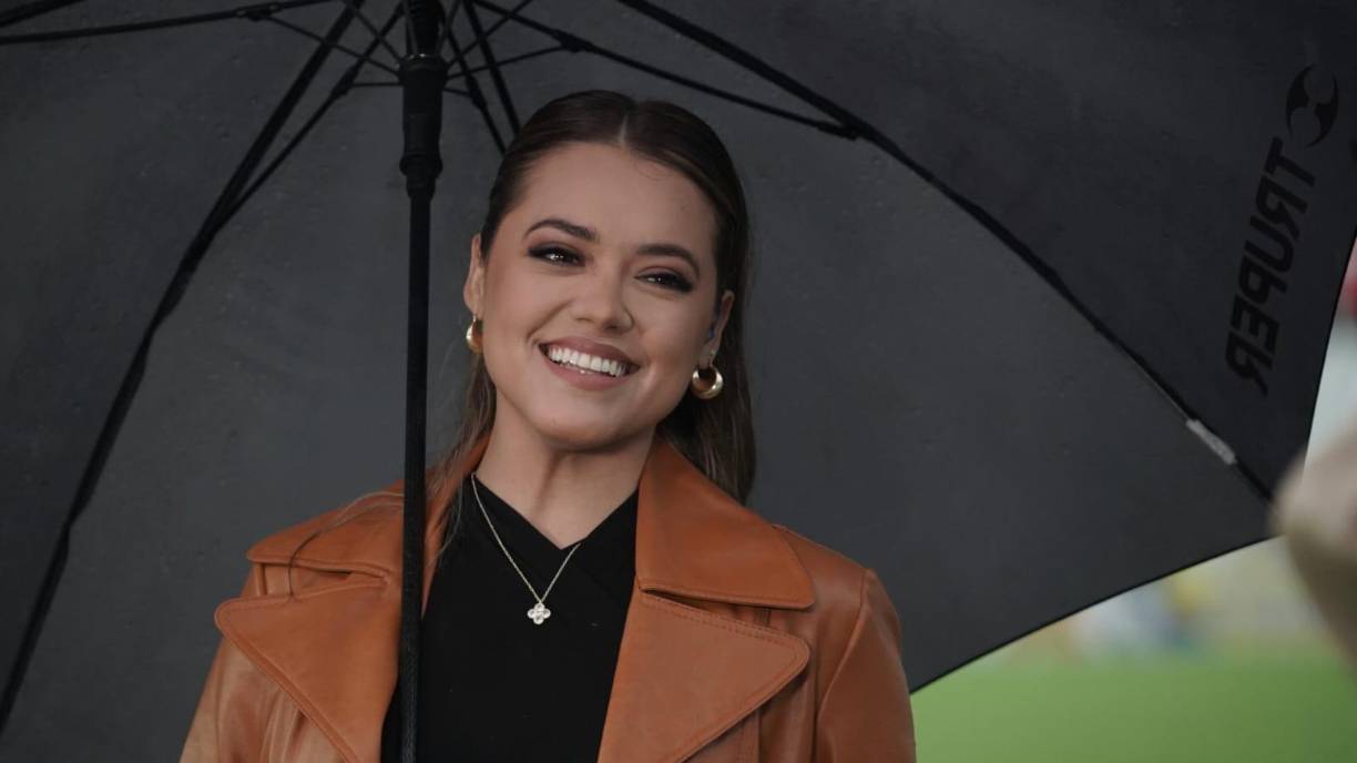 Otra de las chicas que cautivó en el Morazán fue Erika Williams, periodista deportiva hondureña.