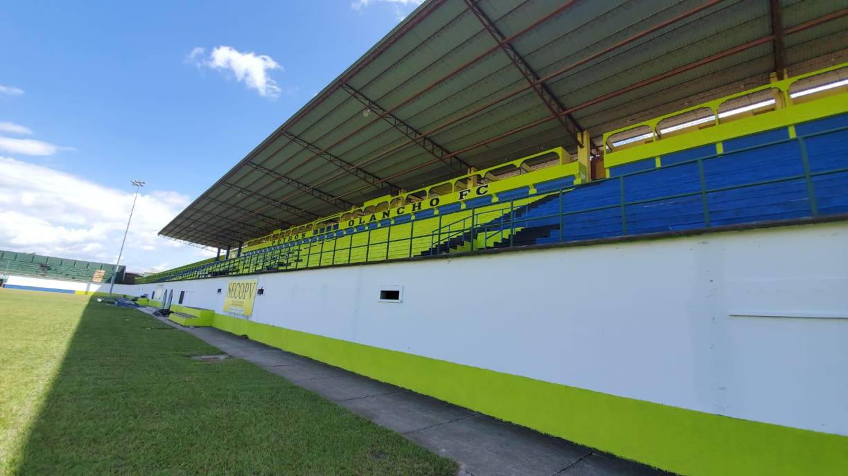 Aquí una toma panorámica de son centro que ya se finalizó y engalana la popular con el nombre “Olancho FC”