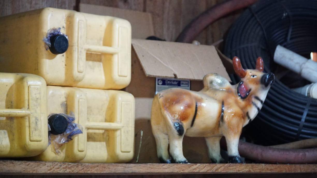 Parte de la logísctica encontraba en el lugar.