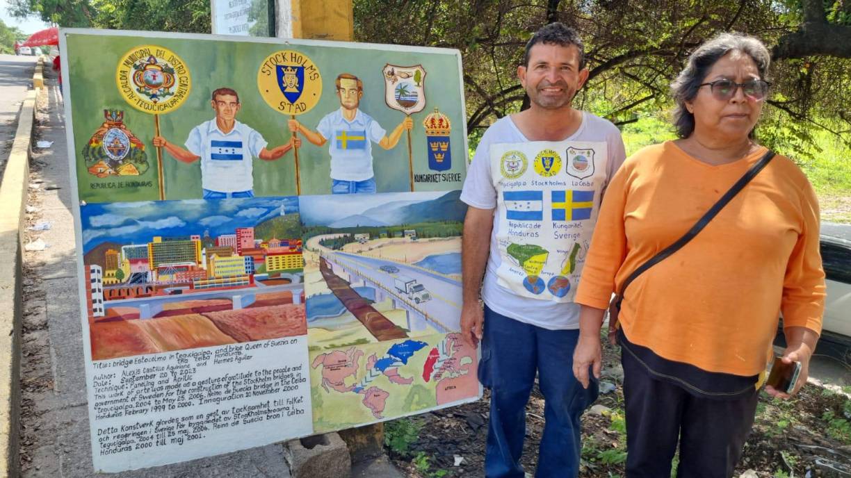 Alexis Castillo, aseguró a diario LA PRENSA que su obra de arte, es “para agradecer por los puentes que donó Suecia y busco apoyo de la municipalidad de La Ceiba y Tegucigalpa y de Suecia para poder llevar este mural Estocolmo y exponerlo en un parque”. 