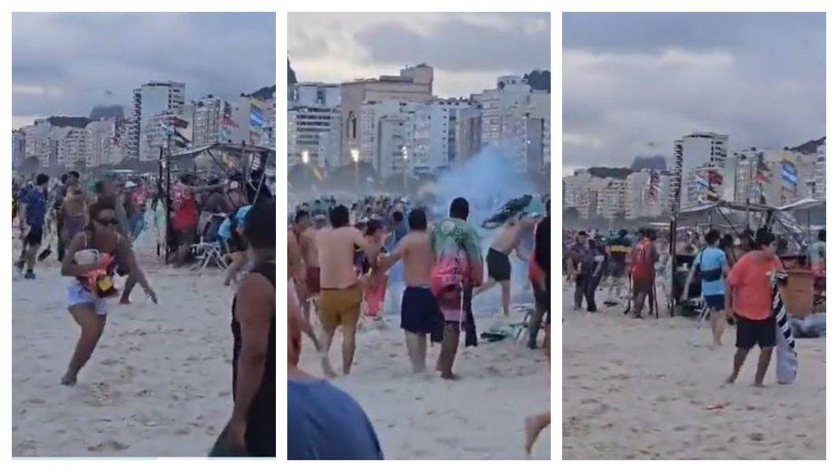 Las imágenes del ataque y de la correría provocada se multiplicaron en las redes sociales, especialmente de los aficionados argentinos quejándose de la violencia sufrida.