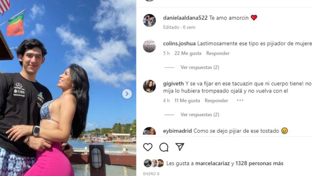 Previo a sufrir la golpiza, Daniela daba muestras de amor hacia su novio en las redes sociales.