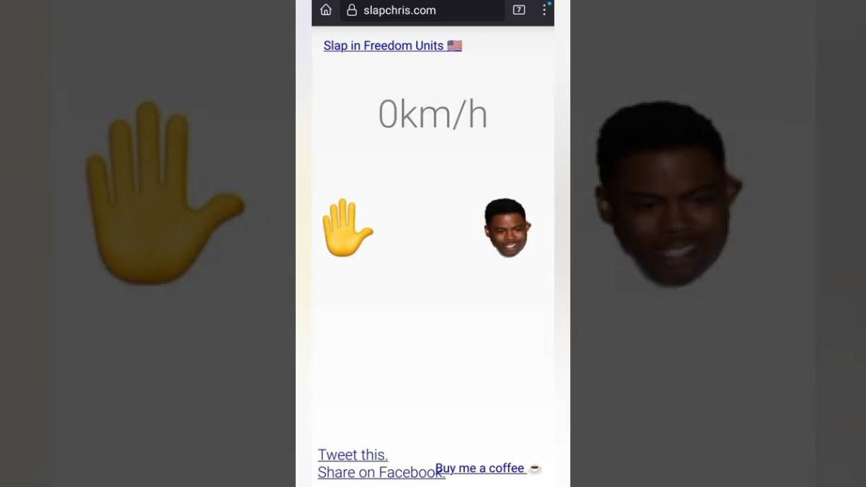 Sin embargo, en esta ocasión, los internautas han ido más allá e incluso han creado un videojuego llamado “Slap Chris”, en el que el jugador debe arrastrar un cursor con forma de mano contra el rostro de Rock y la interfaz mide la velocidad del movimiento.