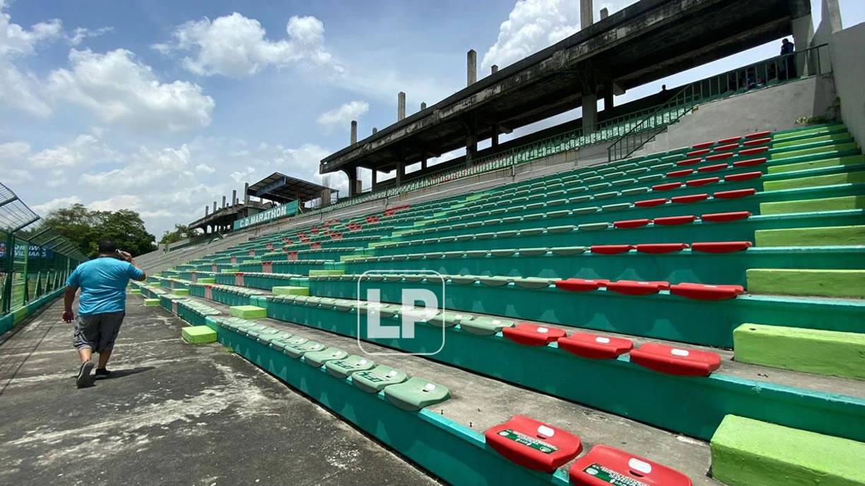 La zona de las graderías del estadio Yankel Rosenthal donde se sentarán los aficionados para los partidos del Premundial Sub-20.