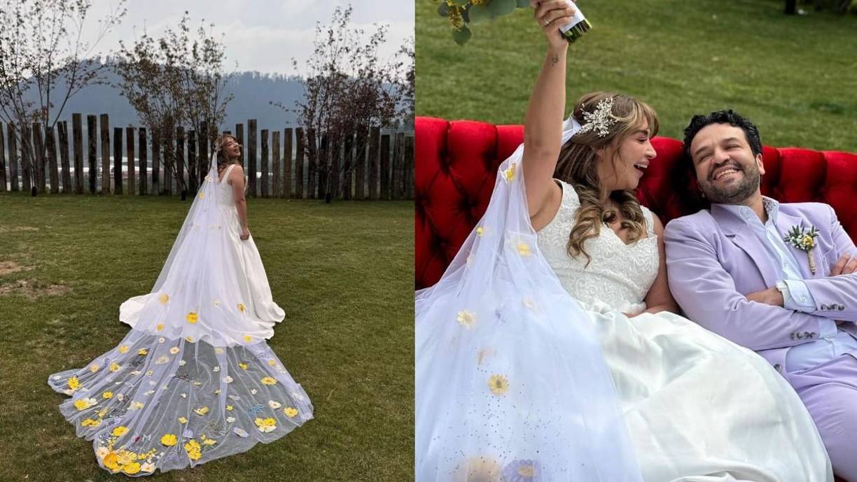 Además del vestido, uno de los accesorios destacados fue el velo personalizado. Diseñado por César Luna, este accesorio incluía símbolos especiales para la pareja, con toques de flores amarillas, lo que le dio un toque de personalización y sentimentalismo que resaltó durante el evento. 