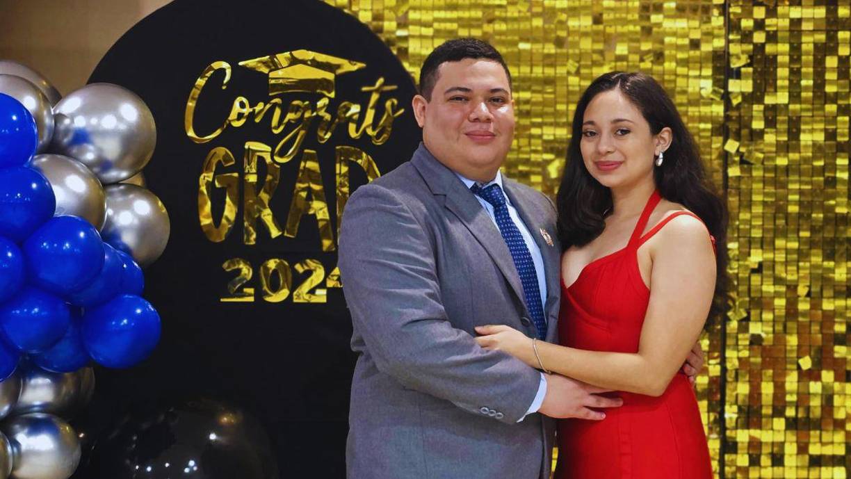 Alejandro Machado junto a su novia Samari Hernández