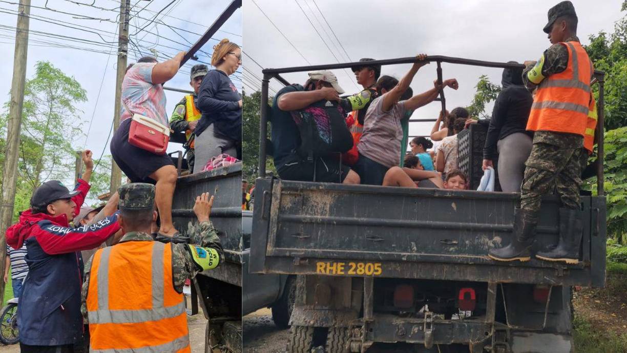 Pese a que la tendencia del río Ulúa es a la baja, la población de los excampos bananeros decidió abandonar la zona.