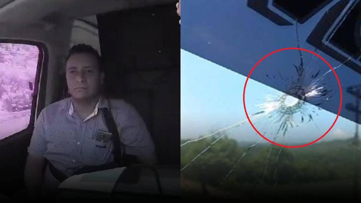 Momentos de tensión vivieron los pasajeros de un autobús que circulaba por una calle de Villanueva, Cortés, después de que un extorsionador del grupo criminal “M-1” amenazara al motorista. 