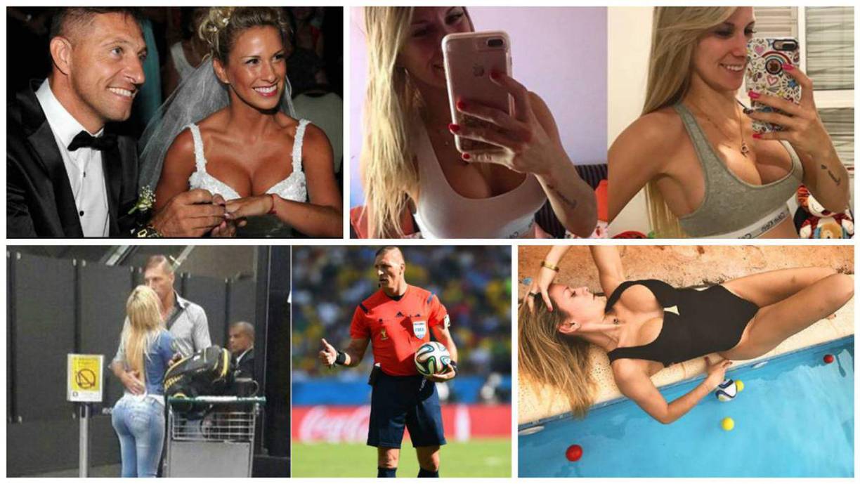 La primera aparición pública de Néstor Pitana con Romina Ortega fue en 2014, cuando el árbitro regresó del Mundial de Brasil y ella lo fue a recibir al Aeropuerto de Ezeiza. 