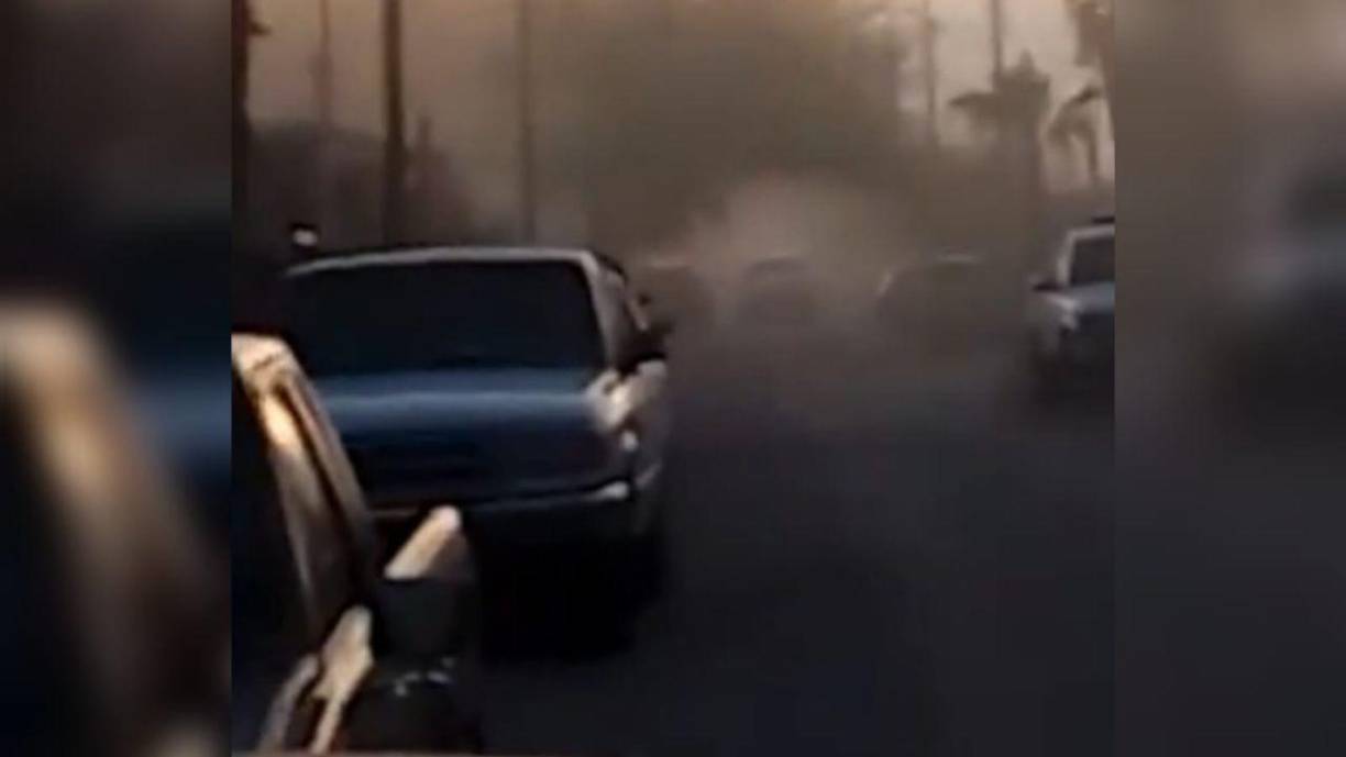 En redes sociales como Twitter y Facebook comenzaron a circular videos donde se aprecia el momento de diversas detonaciones. 