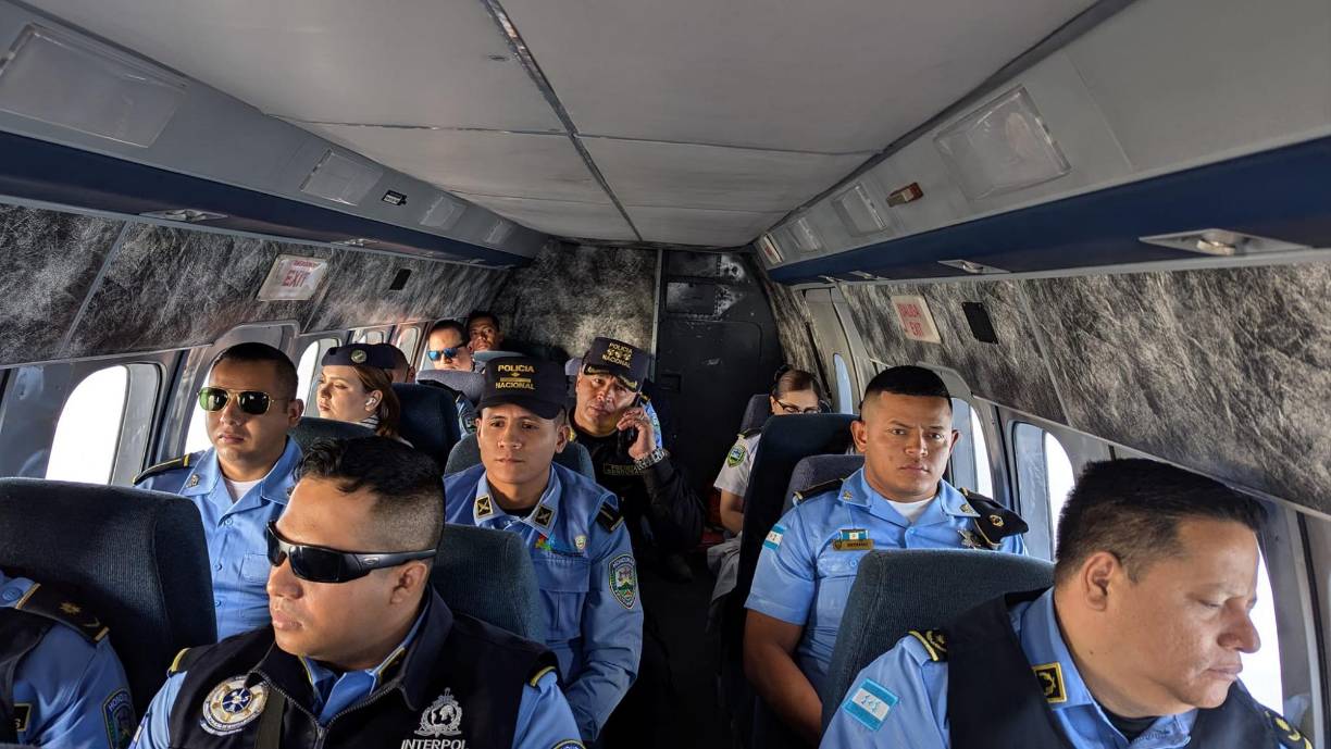 Una gran cantidad de policías hondureños se trasladaron hasta República Dominicana para traer consigo al sospechoso. 