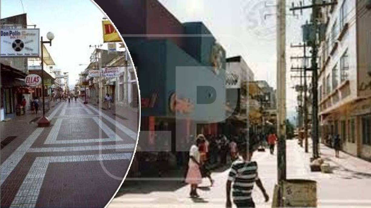 Los sampedranos recuerdan con nostalgia la ciudad ordenada, un parque central limpio y una zona peatonal donde podían caminar y compartir con familiares y amigos.