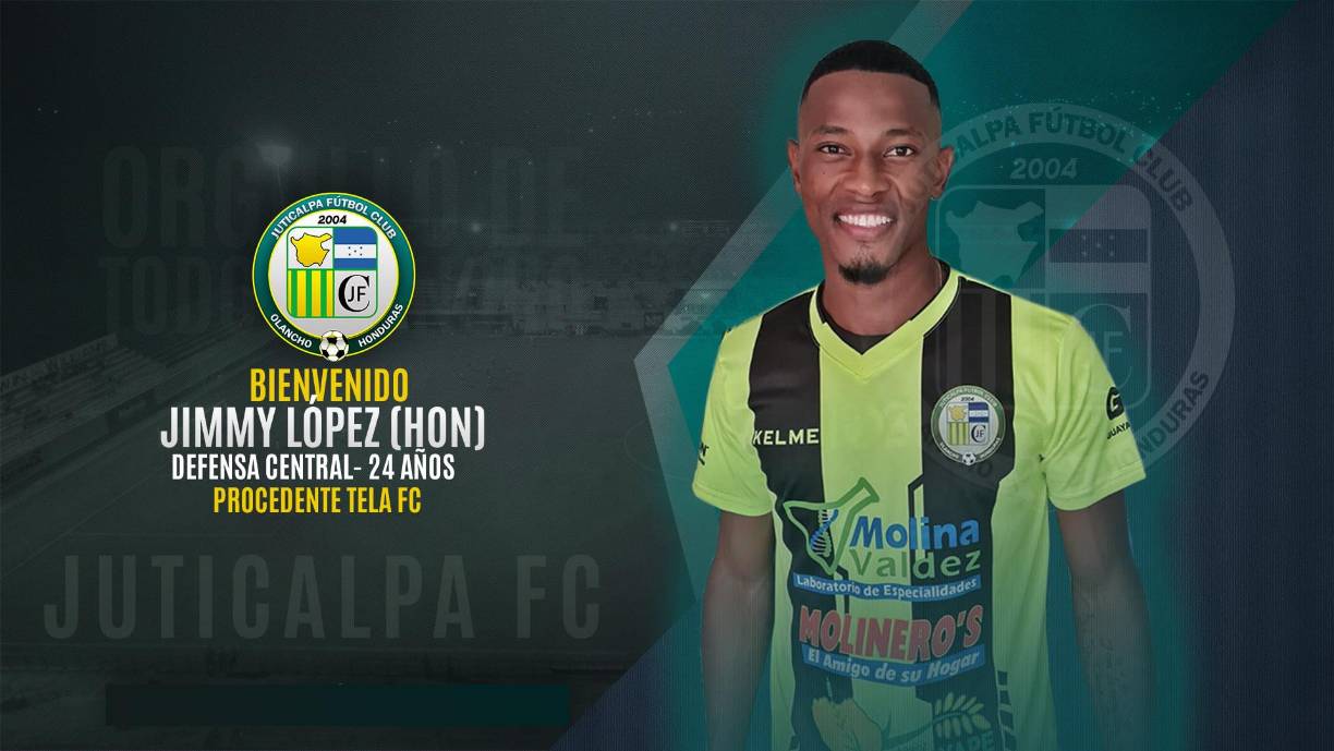 Otro de los fichajes del Juticalpa FC. El defensa central Jimmy López llega al equipo olanchano procedente del Tela FC. Tiene 24 años.