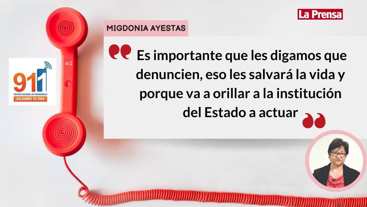Miles de mujeres lloran en silencio la violencia que sufren en la privacidad de sus hogares. Ayestas confirmó que actualmente, el 911 recibe un promedio de 3,000 llamadas de auxilio de mujeres y eso es importante, llamar y pedir ayuda para orillar a las autoridades del Estado a actuar.
