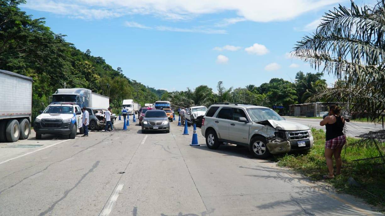 El percance carretero se registró a la altura del sector Río Blanquito, en Choloma. 