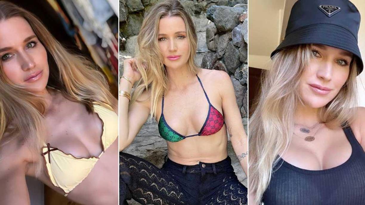 En la cinta para adulto sale junto a su esposo, el ex tenista Chuck Adams.