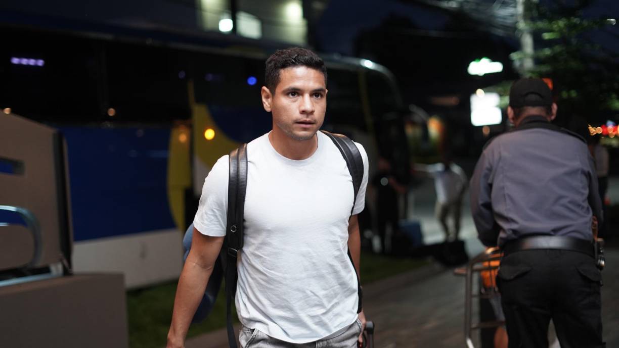 Carlos Pineda del Olimpia se sumó a la concentración tras un duro partido en Choluteca, donde vencieron a los Lobos de la UPNFM.