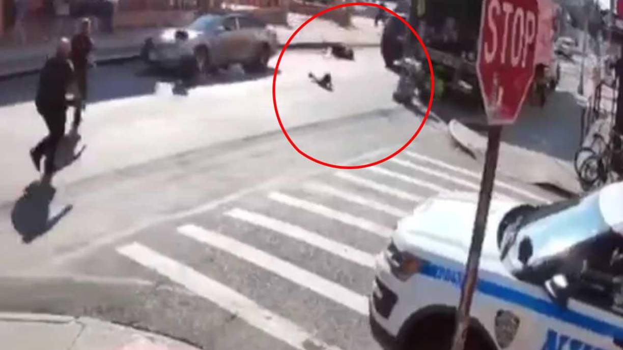 Las tres personas atropelladas sufrieron lesiones. 