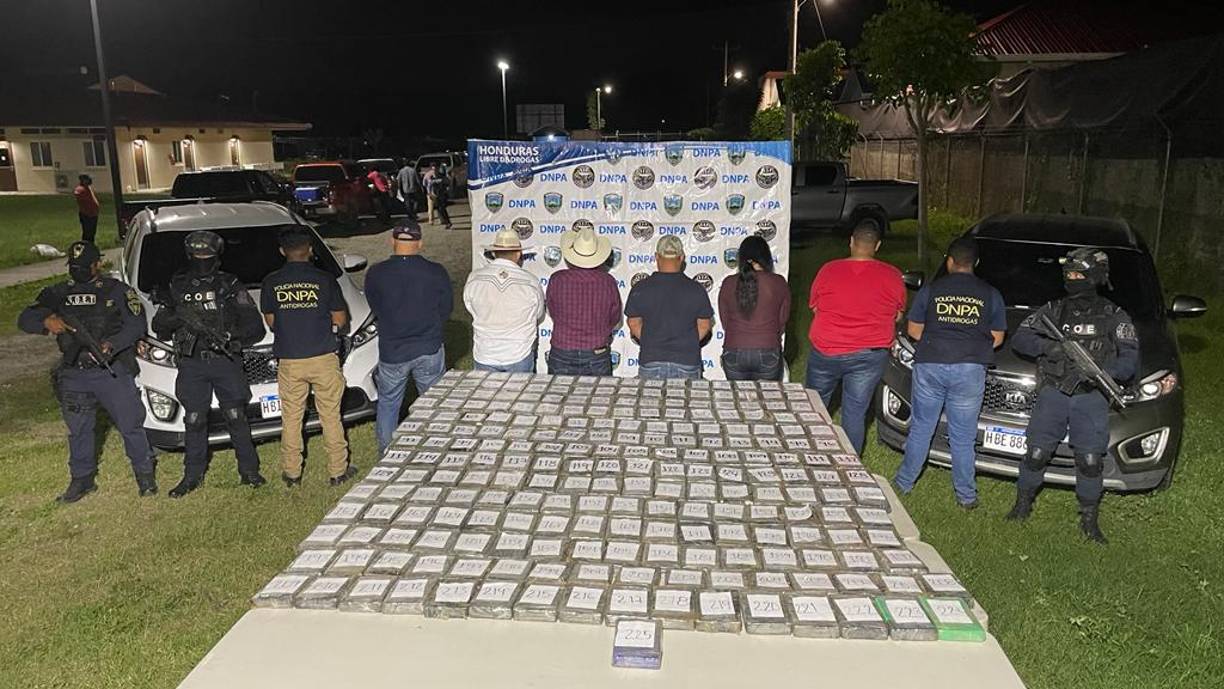 Decomiso de cocaína en Honduras. 