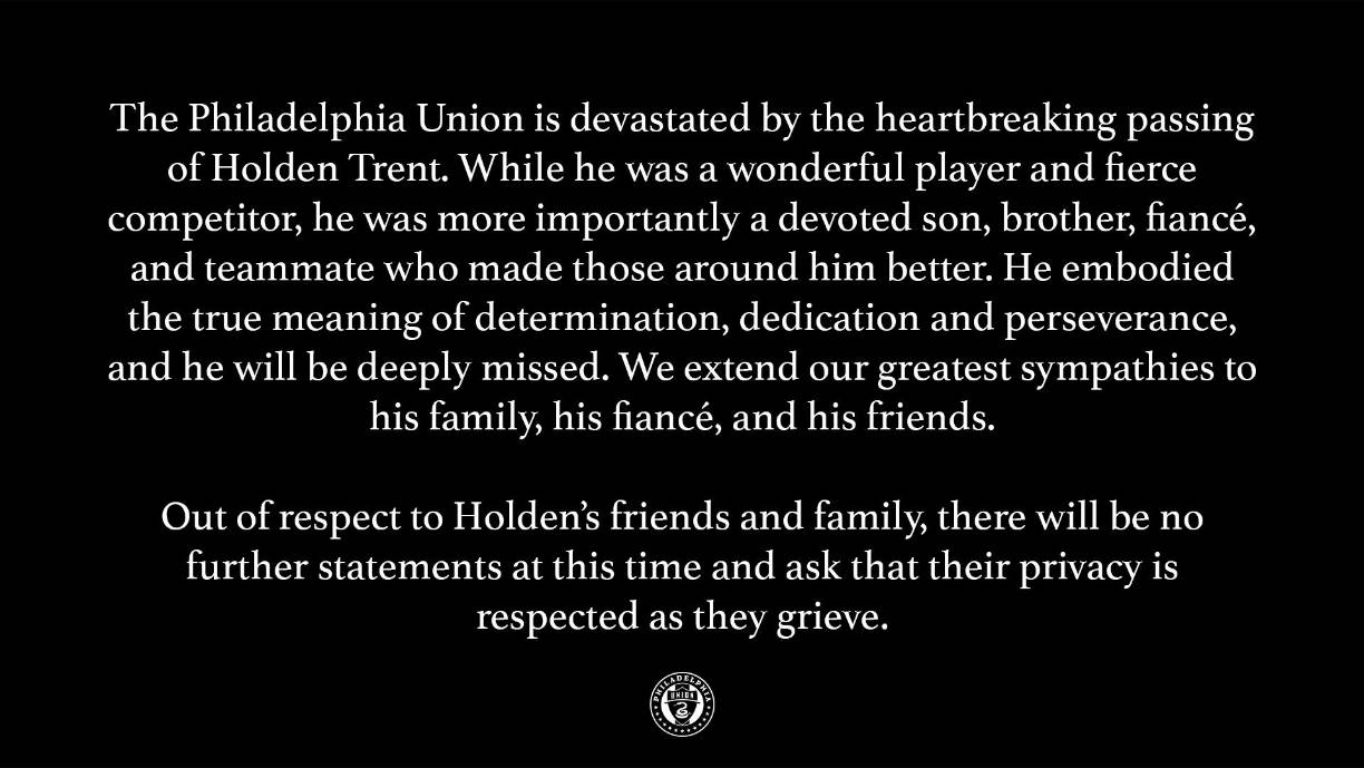 “Por respeto a los amigos y familiares de Holden, no habrá más declaraciones en este momento y pedimos que se respete su privacidad mientras lloran su pérdida”, agregó el club.