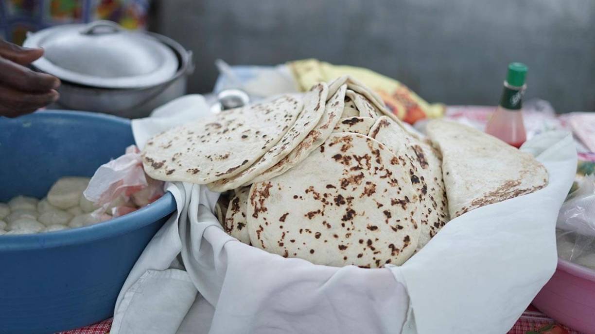 Las ricas baleadas le abren el apetito a cualquiera. Estas serán vendidas en el recinto capitalino.