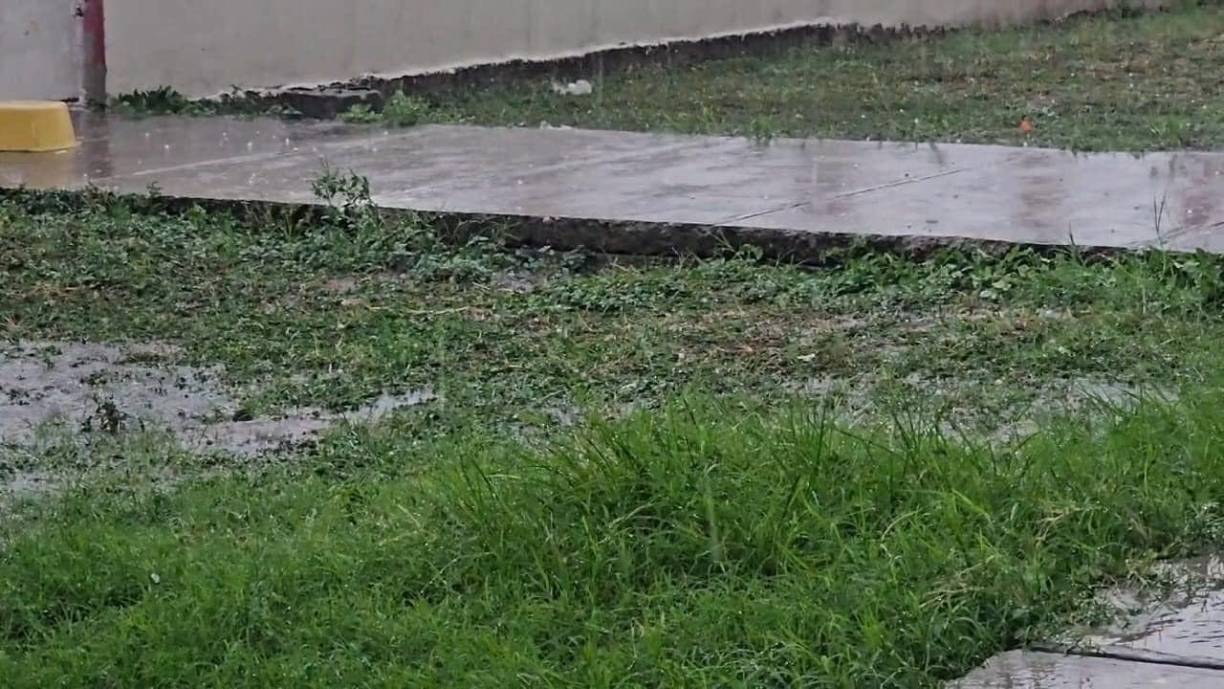 Los vecinos se mostraron sorprendidos al escuchar en la parte de afuera de sus casas los golpes del granizo.