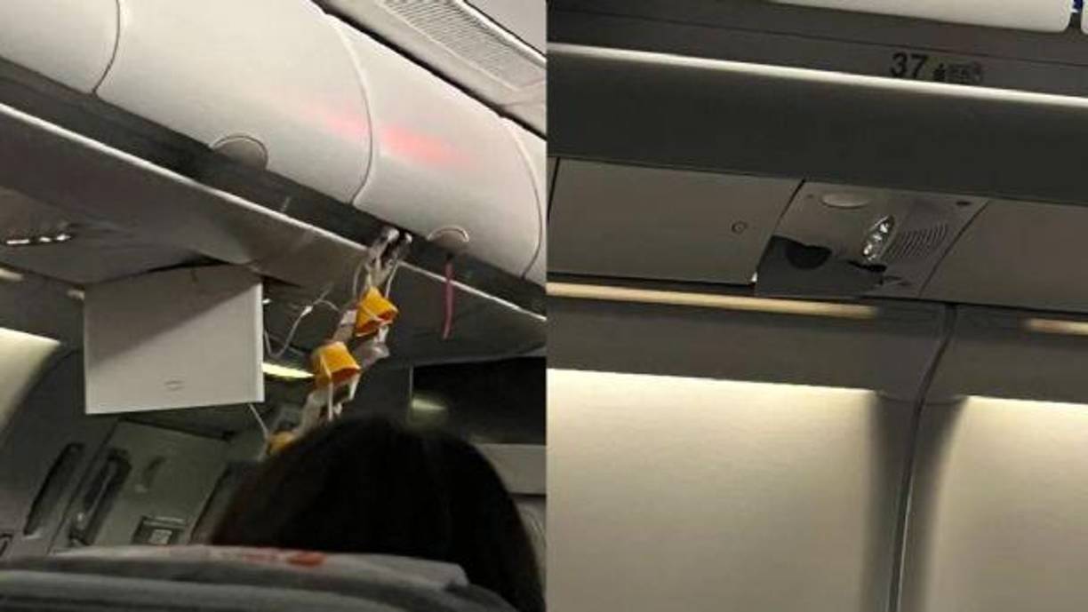 El avión -que transportaba 271 pasajeros y 13 tripulantes- sufrió daños internos en la cabina “por el choque de la cabeza de los pasajeros con el techo”, agregaron los portavoces. 