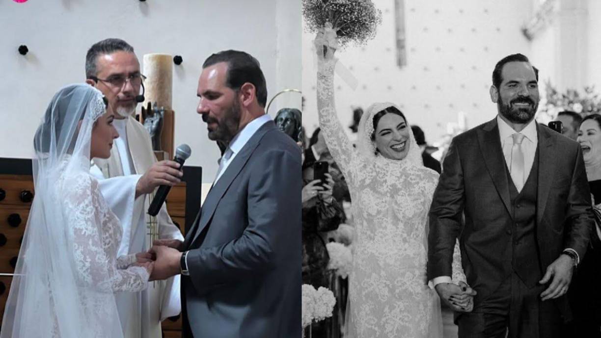 Para la boda religiosa del 27 de enero, la intérprete de 37 años apareció con un segundo atuendo: un vestido de encaje blanco con cuello alto, manga larga y abertura en la espalda en forma de óvalo. Además, portó un largo velo de novia que llegaba hasta el suelo con diseños de encaje.