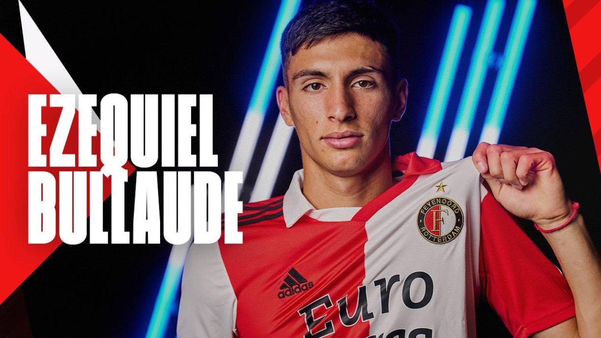 El mediocampista argentino Ezequiel Bullaude firmó con el Feyenoord hasta junio de 2027. El club neerlandés le pagó a Godoy Cruz €8M más 1 en bonos y el equipo argentino conserva el 15% de una futura venta.