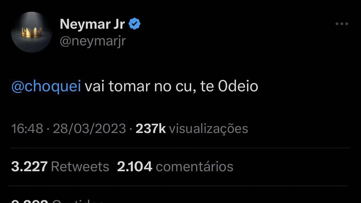 “Vete a la mier**, te odio”, dice la publicación, en la que se menciona el nombre de usuario del medio.