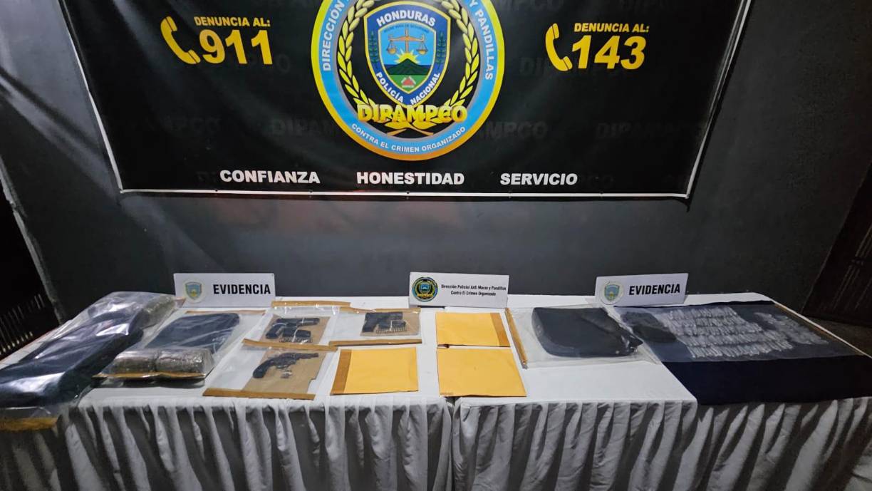 En un segundo operativo realizado en El Progreso, Yoro, fueron arrestados otros dos miembros de este grupo criminal, vinculados al asesinato de un guardia de seguridad ocurrido en el sector Satélite de San Pedro Sula.
