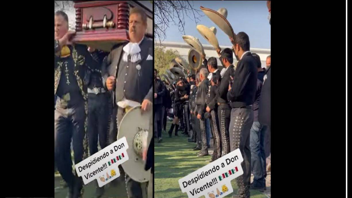 En redes sociales se han compartido varias fotos y video del entierro del cantante mexicano.
