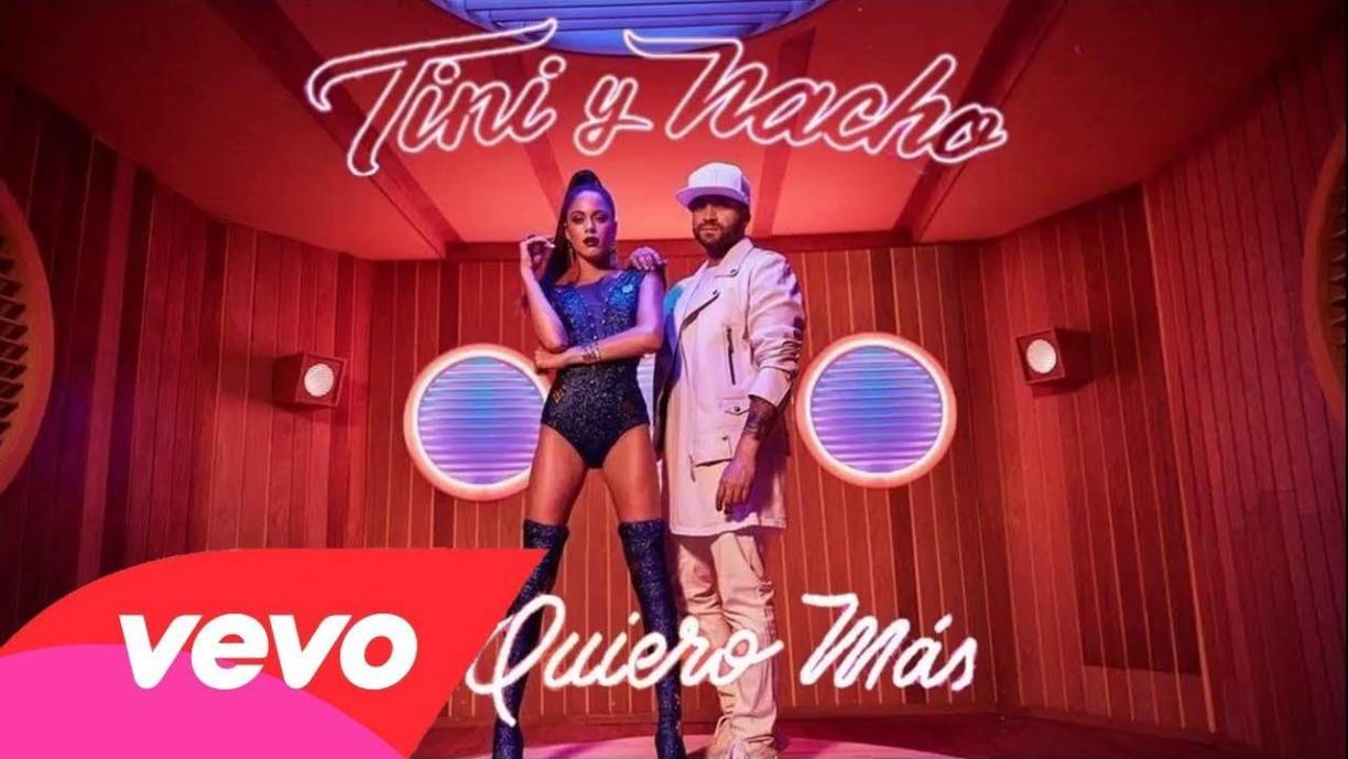 Quiero más fue otro sencillo lanzado por Tini cantado a dueto con el reguetonero Nacho