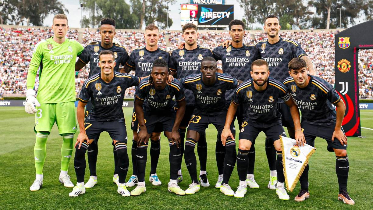 El italiano dio minutos de inicio a tres de sus incorporaciones para este año, todas ellas en ataque: Bellingham como enganche y Joselu y Brahim en punta.